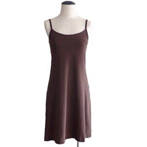 Patagonia Vitaliti Organic Cotton Sporty Tank Dress in Cocoa Brown Size S